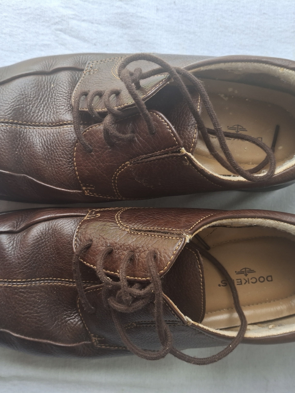 Dockers Men’s Brown Leather Lace-Up Shoes
